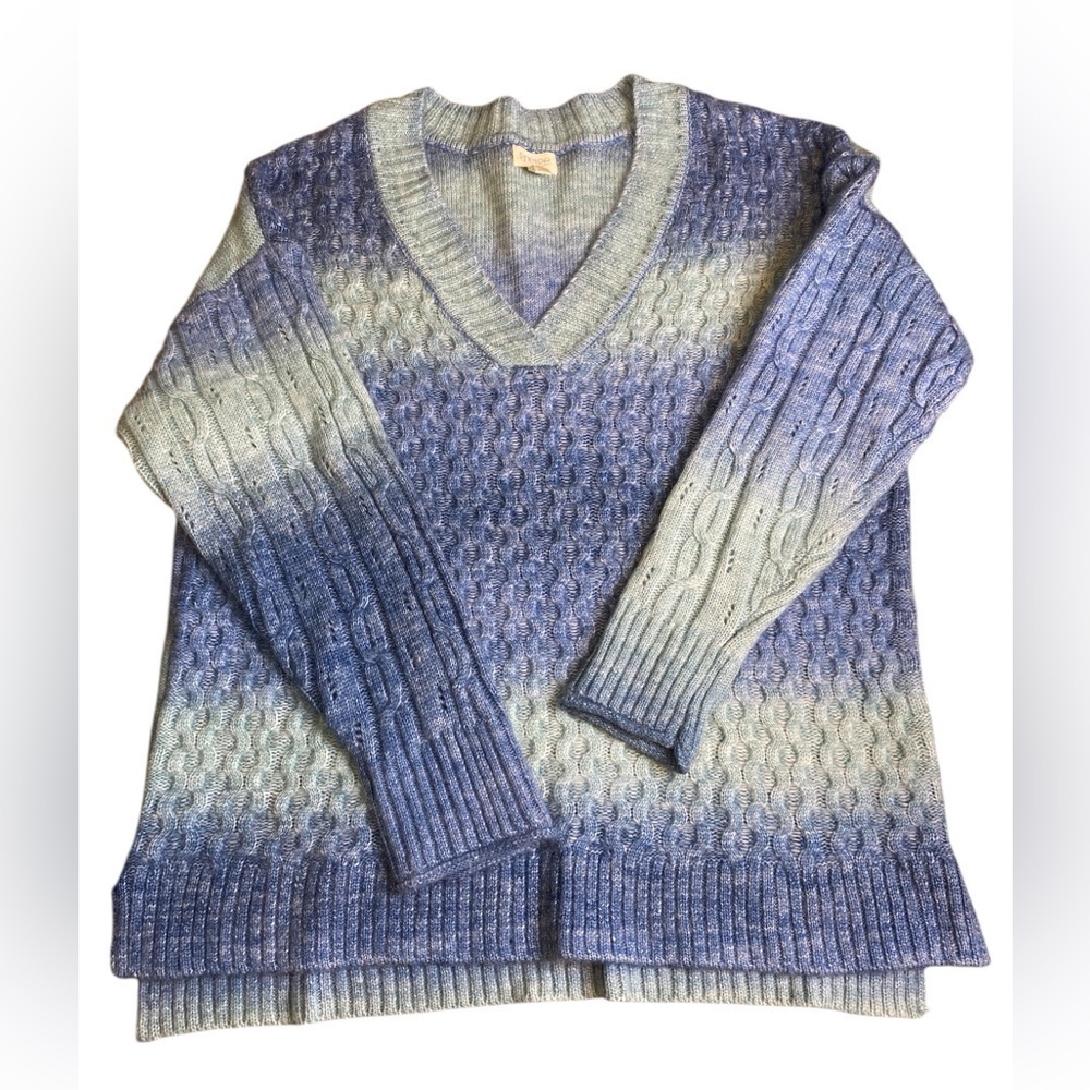 Greige Cottagecore Knit V neck Pullover Sweater Women’s Size L